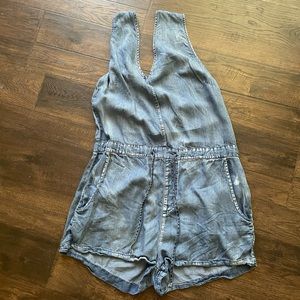 Denim romper